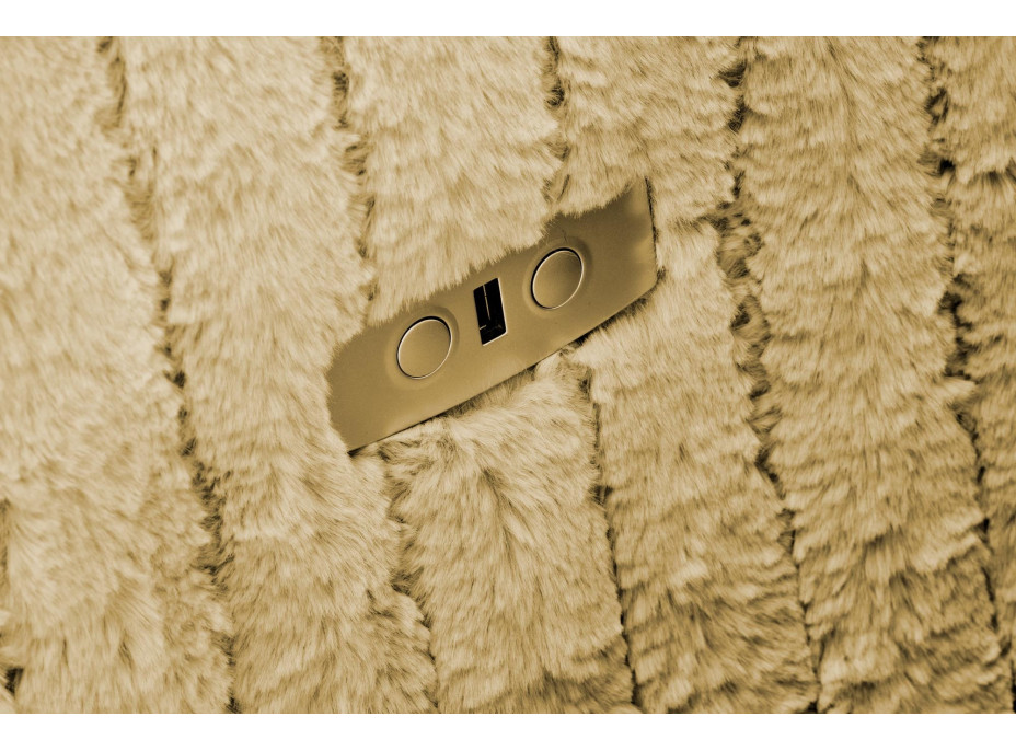 Rozkládací polohovací křeslo PEGAS - hořčicově žluté