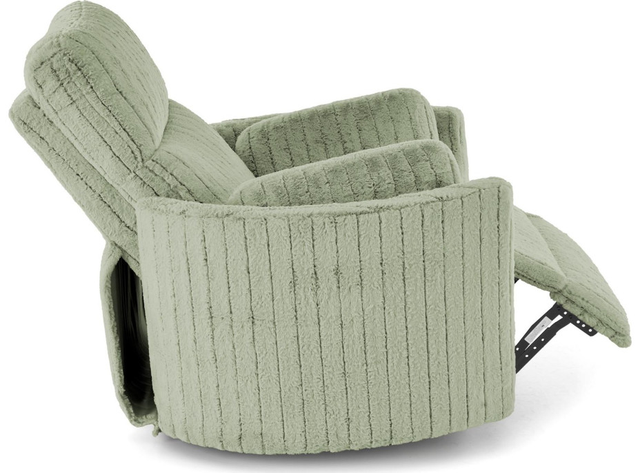 Rozkládací polohovací křeslo PEGAS - mátově zelené