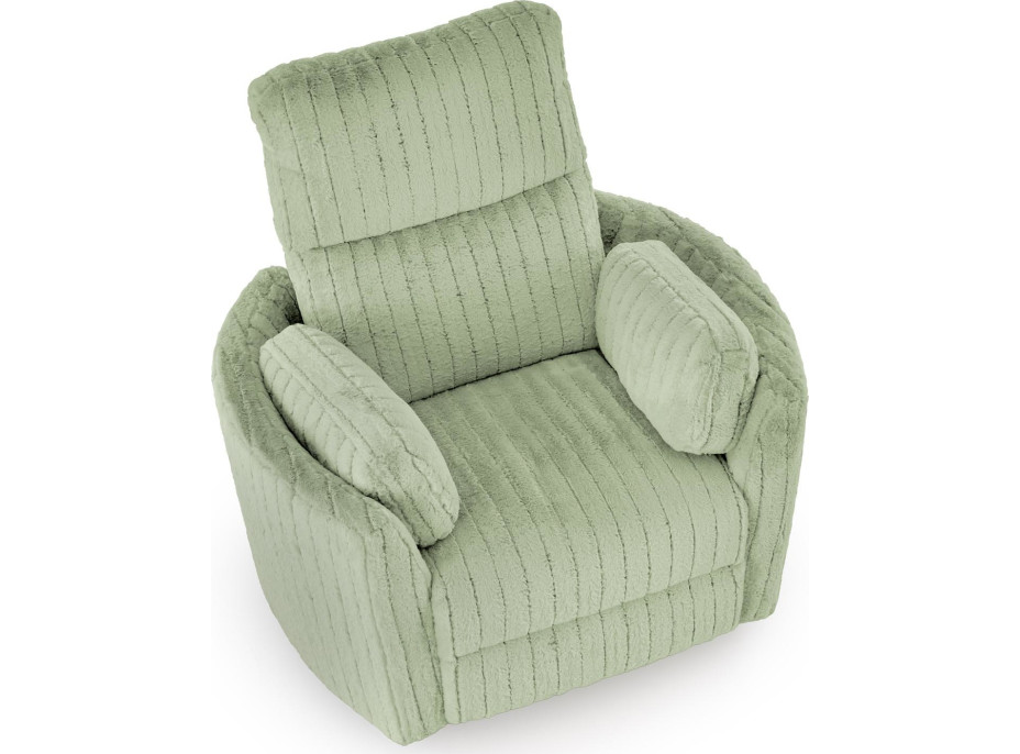 Rozkládací polohovací křeslo PEGAS - mátově zelené