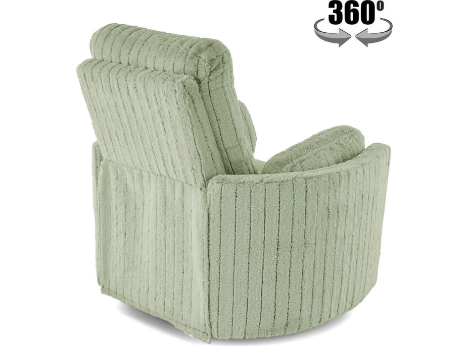 Rozkládací polohovací křeslo PEGAS - mátově zelené