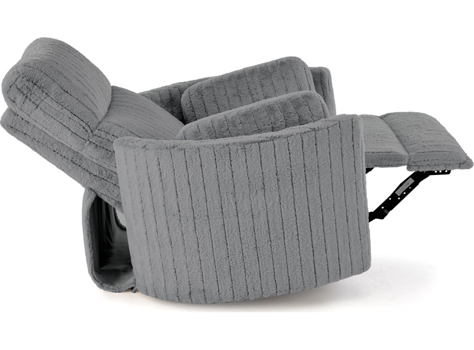 Rozkládací polohovací křeslo PEGAS - popelavě šedé