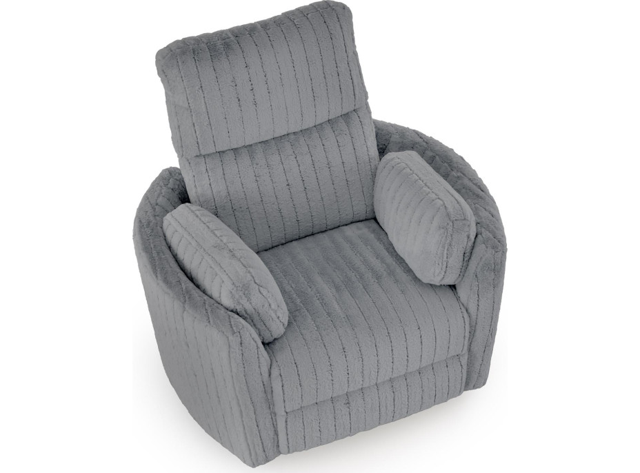 Rozkládací polohovací křeslo PEGAS - popelavě šedé