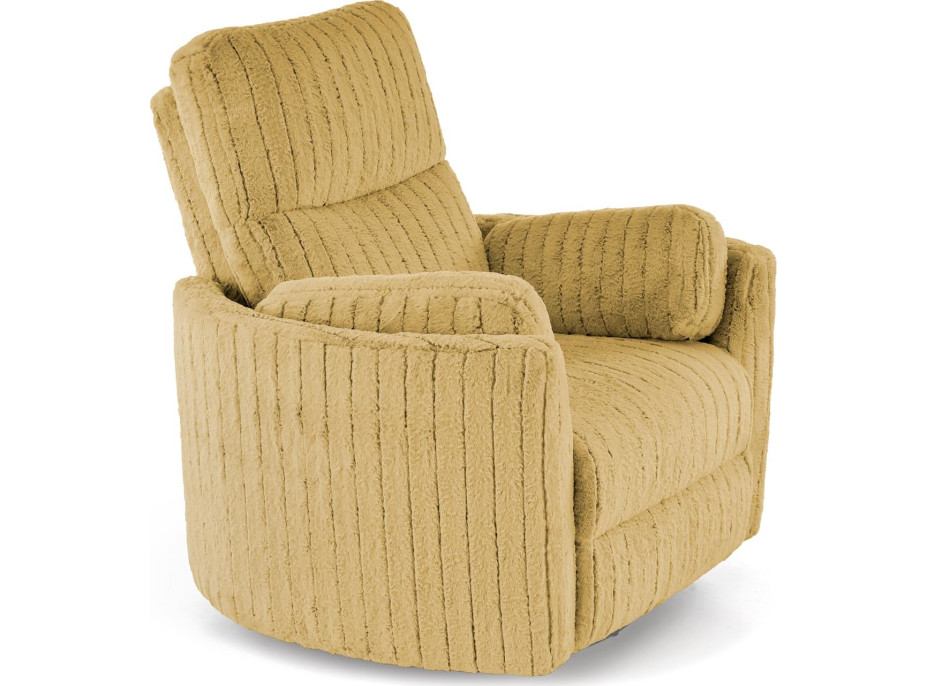 Rozkládací polohovací křeslo PEGAS - hořčicově žluté