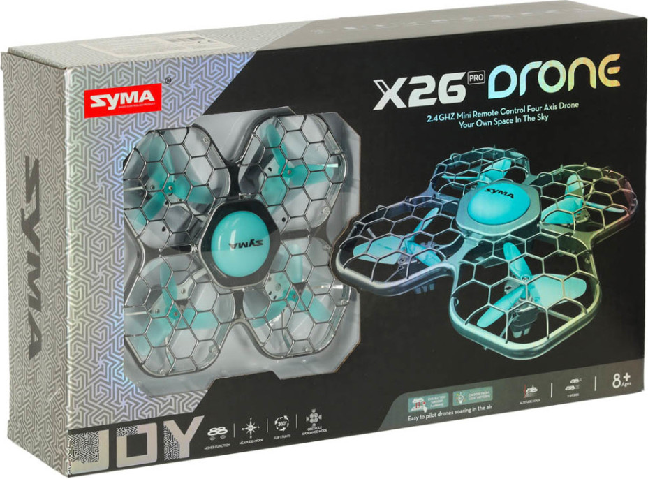 Dron Syma X26PRO 2,4GHz Wi-Fi RC - černý