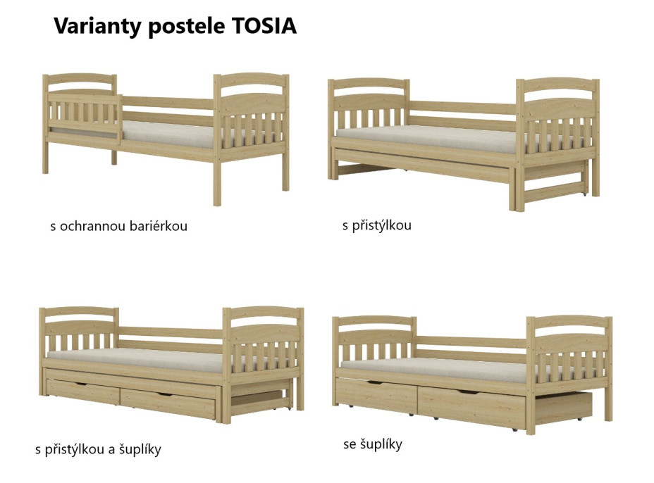 Detská posteľ BABY DREAMS bez šuplíka - biela 160x80 cm [CLONE] [CLONE] [CLONE] [CLONE] [CLONE] [CLONE] [CLONE]