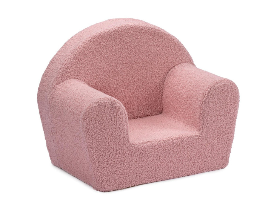 Detské kresielko MINI bouclé - ružové