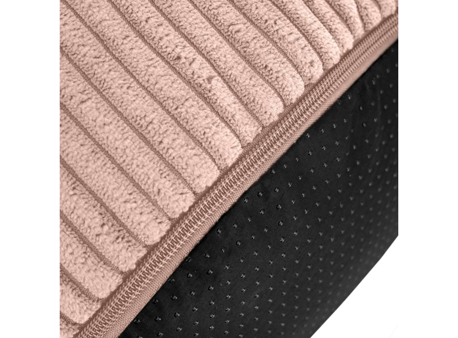 Taburet CHILL SPOT Velvet Stripes 45x45x25 cm - ružový