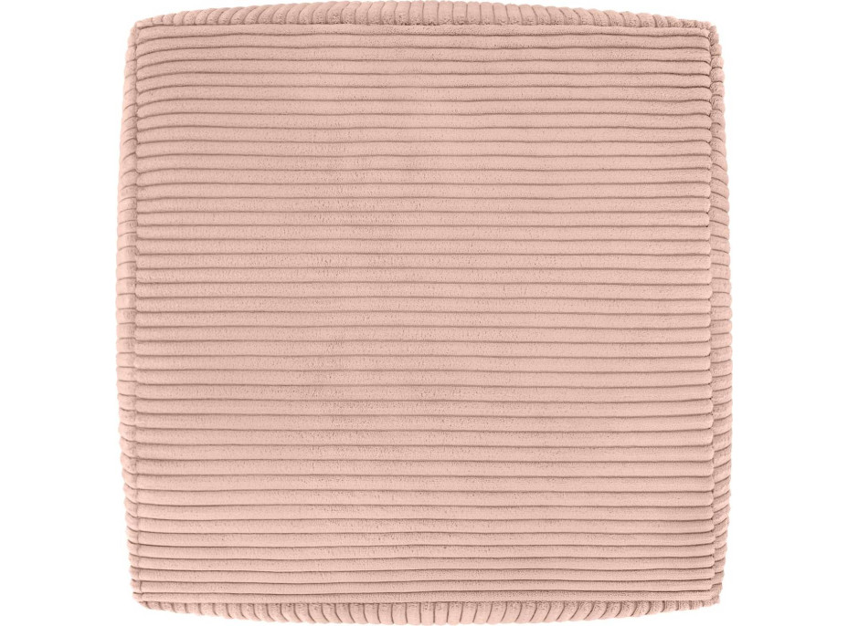 Taburet CHILL SPOT Velvet Stripes 45x45x25 cm - ružový