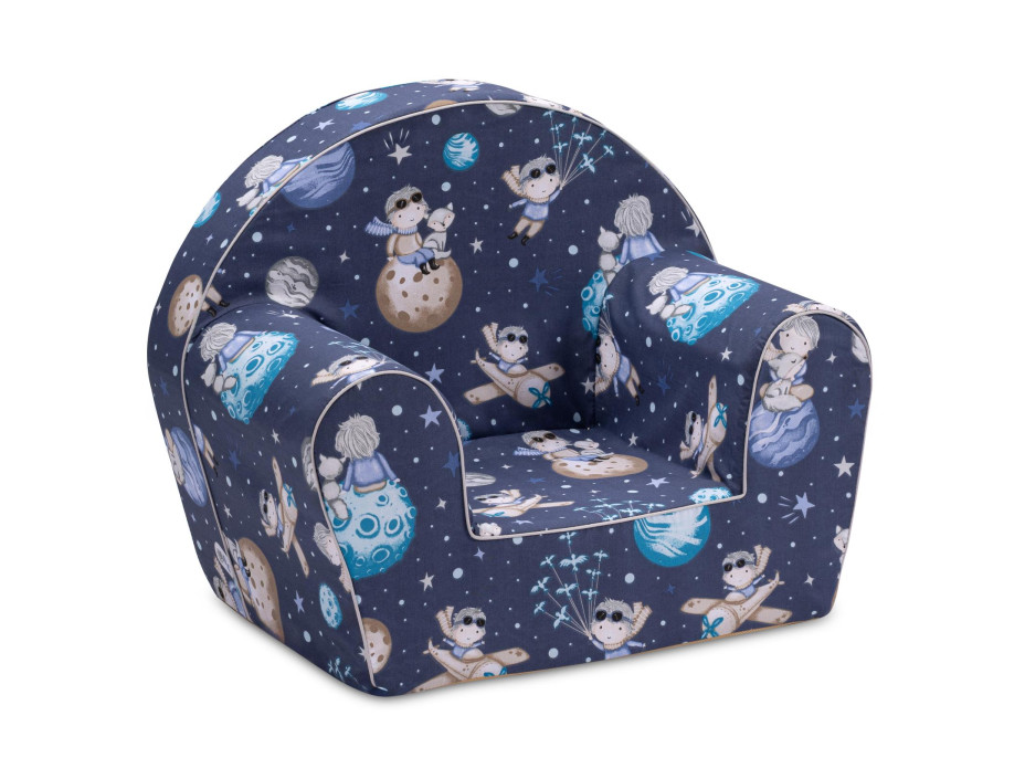 Detské kresielko MINI - Malý princ - tmavo modré