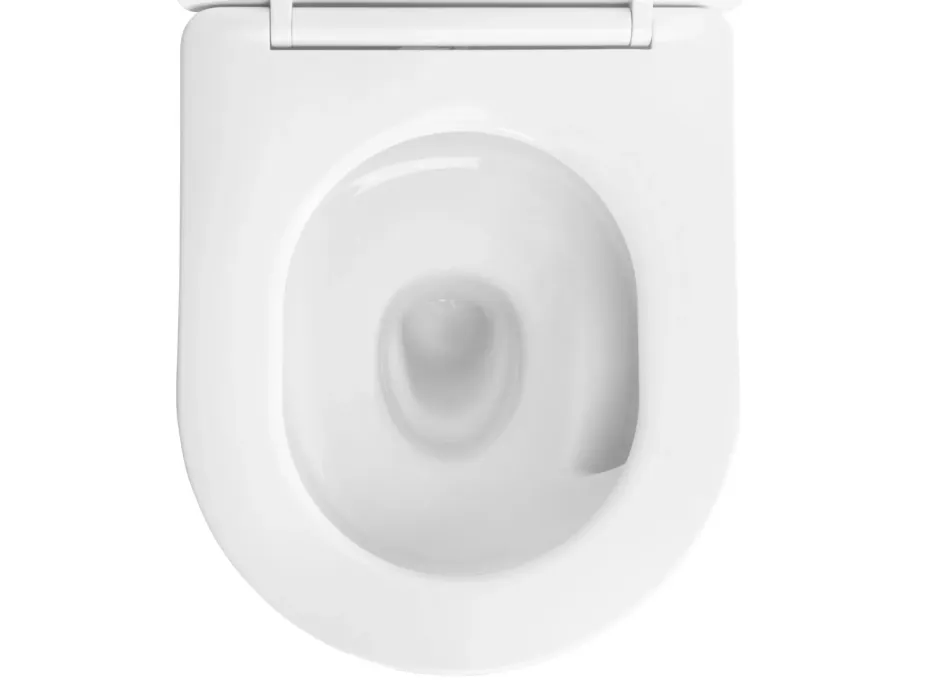 Závesné WC REA CARLO mini Tornado NF + Duroplast sedátko flat - biele