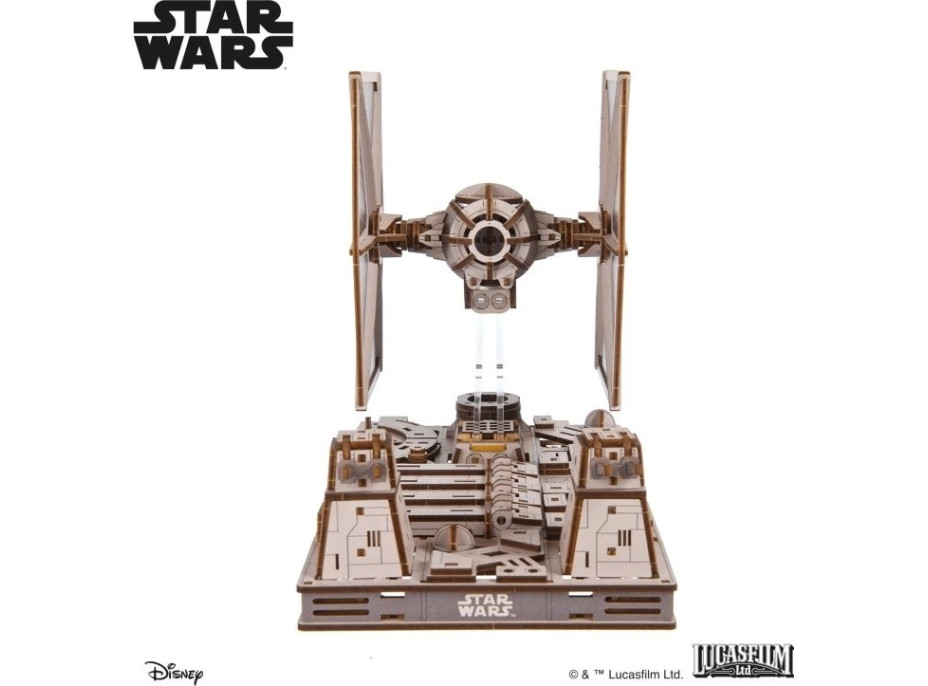 Ugears 3D drevená mechanická skladačka Star Wars Stíhačka TIE