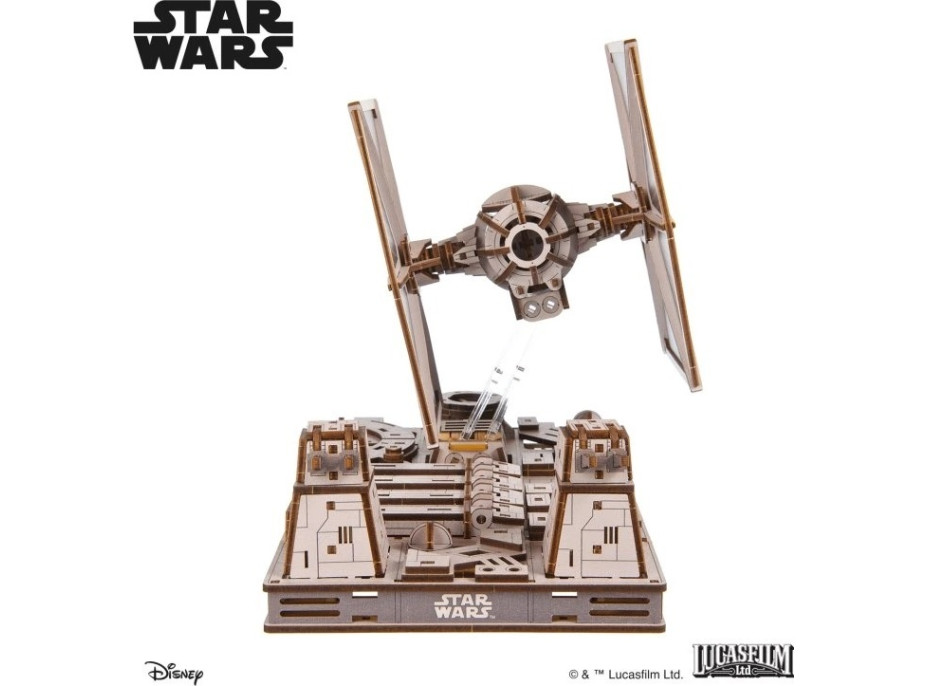 Ugears 3D drevená mechanická skladačka Star Wars Stíhačka TIE