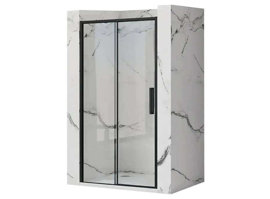 Sprchové dvere MAXMAX Rea RAPID slide 140 cm - čierne Sprchové dvere MAXMAX Rea RAPID slide 140 cm - čierne