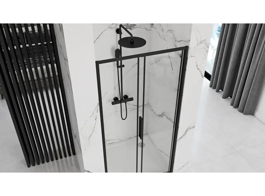 Sprchové dvere MAXMAX Rea RAPID slide 110 cm - čierne
