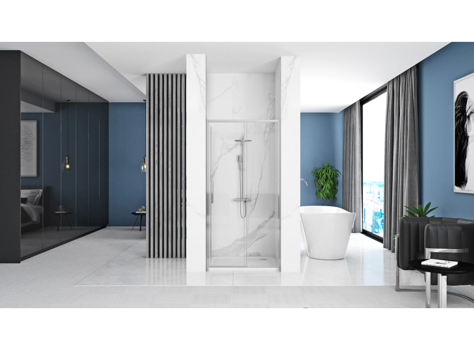 Sprchové dvere MAXMAX Rea RAPID slide 150 cm - chróm