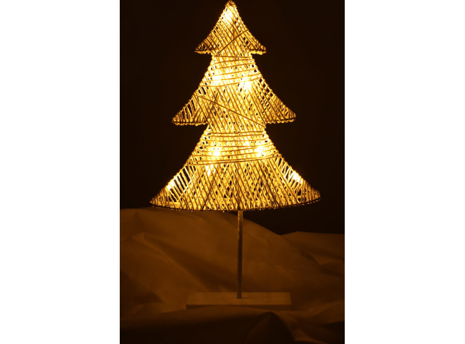 Vianočný stojaci stromček 39 cm 10LED - teplá biela