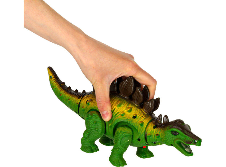 Pohyblivý dinosaurus Stegosaurus so zvukmi a svetlom