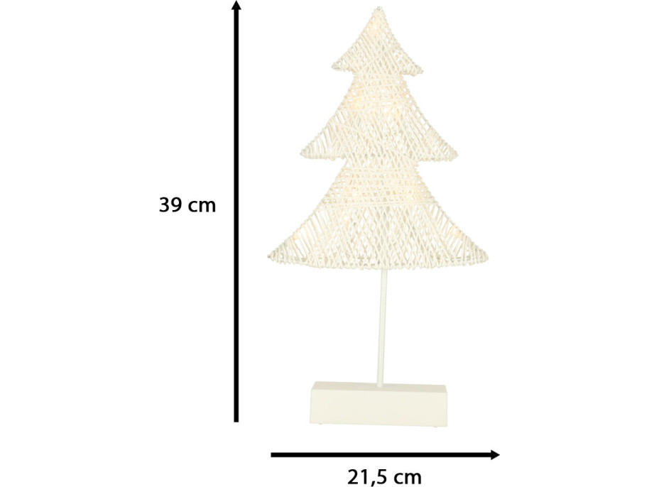 Vianočný stojaci stromček 39 cm 10LED - teplá biela