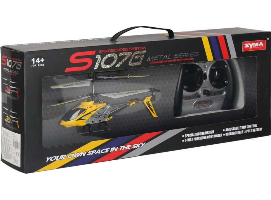 RC vrtuľník SYMA S107G - žltý