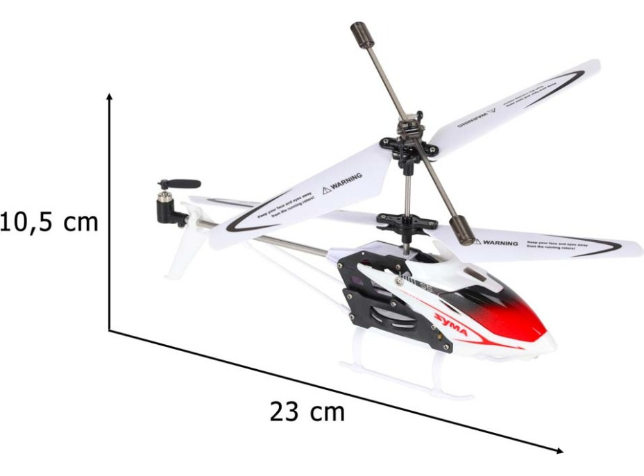 RC vrtuľník SYMA S5 3CH - biely