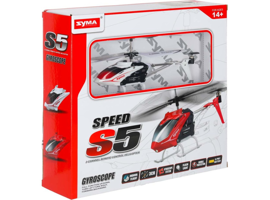 RC vrtuľník SYMA S5 3CH - biely