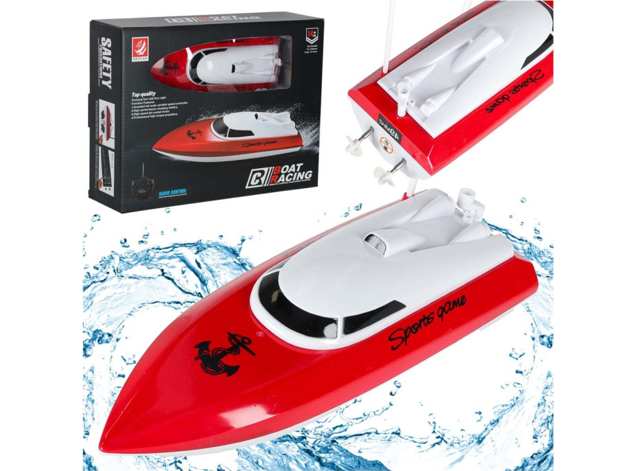 RC loď 4CH mini CP802 - červená RC loď 4CH mini CP802 - červená