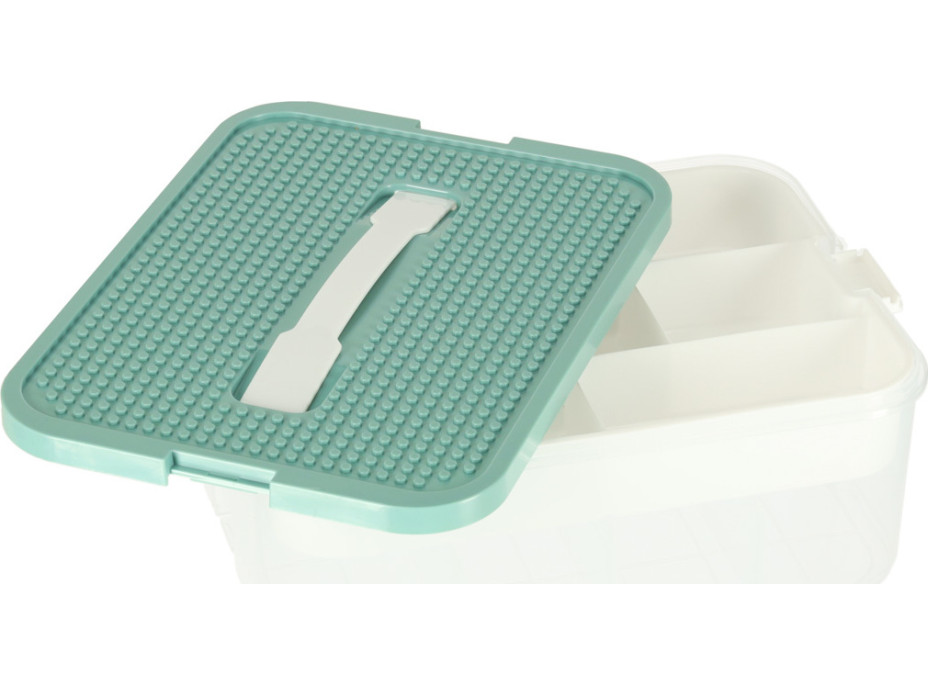 Box na hračky a drobnosti s priehradkami a vekom