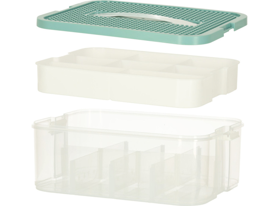 Box na hračky a drobnosti s priehradkami a vekom