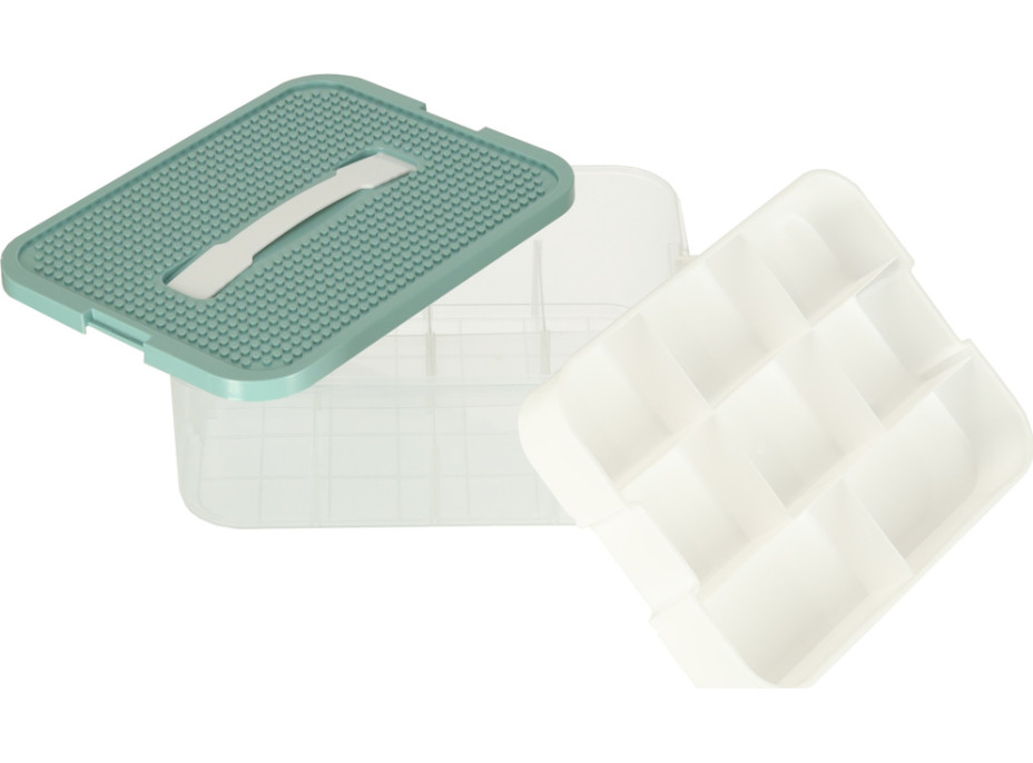 Box na hračky a drobnosti s priehradkami a vekom