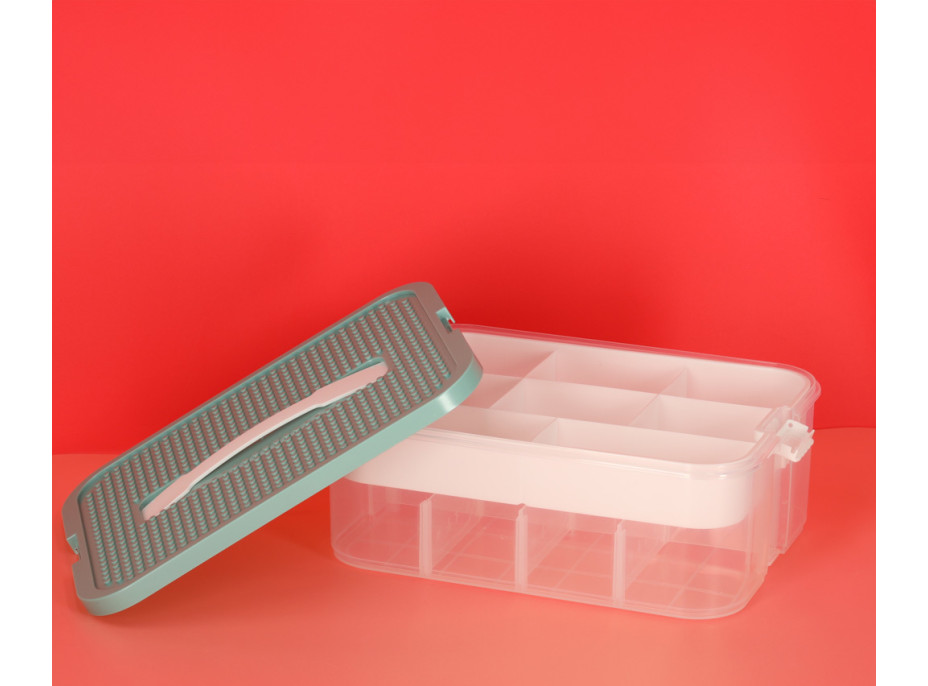 Box na hračky a drobnosti s priehradkami a vekom