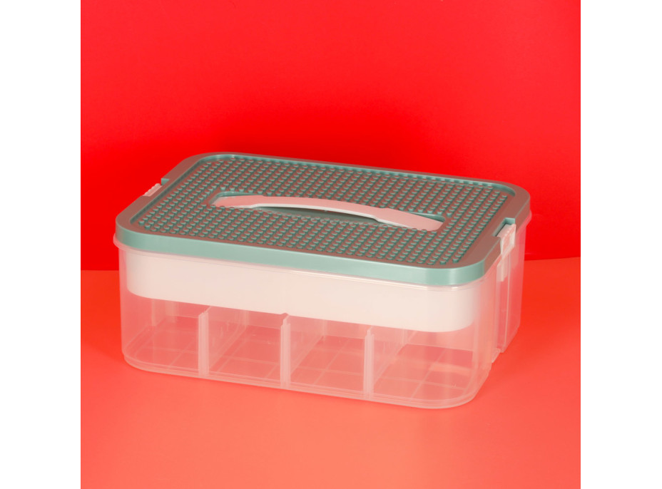 Box na hračky a drobnosti s priehradkami a vekom