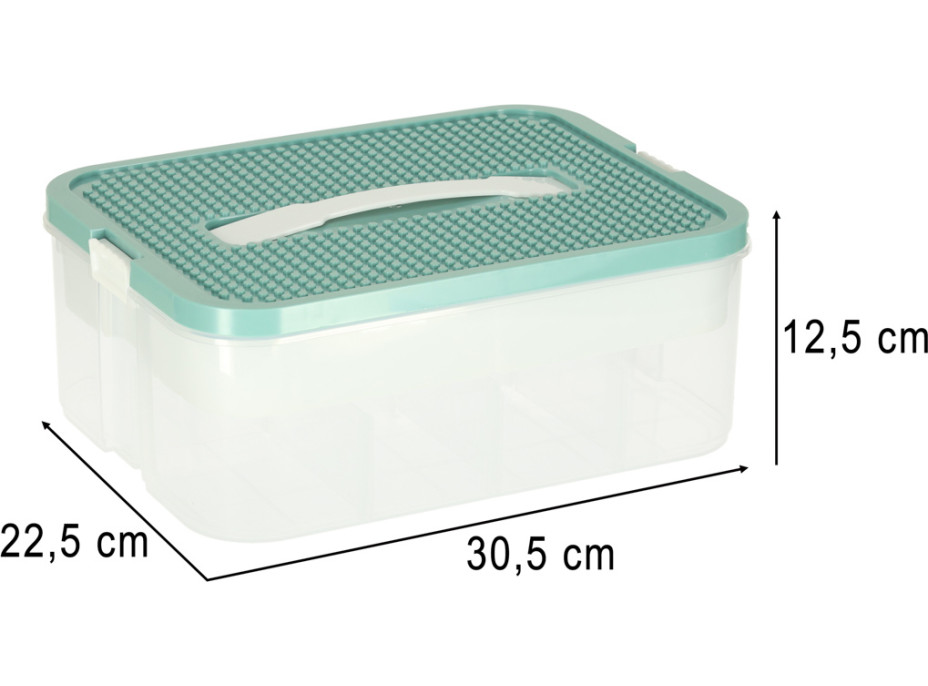 Box na hračky a drobnosti s priehradkami a vekom