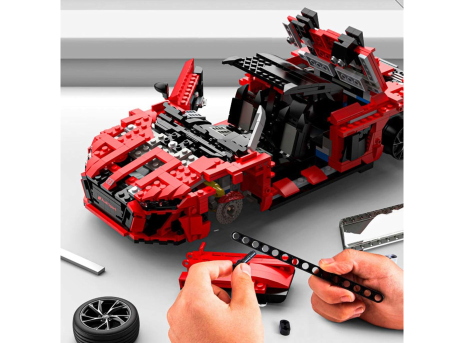 Stavebnica Rastar 93800 AUDI R8 Spyder 1:14 - 1440 dielikov