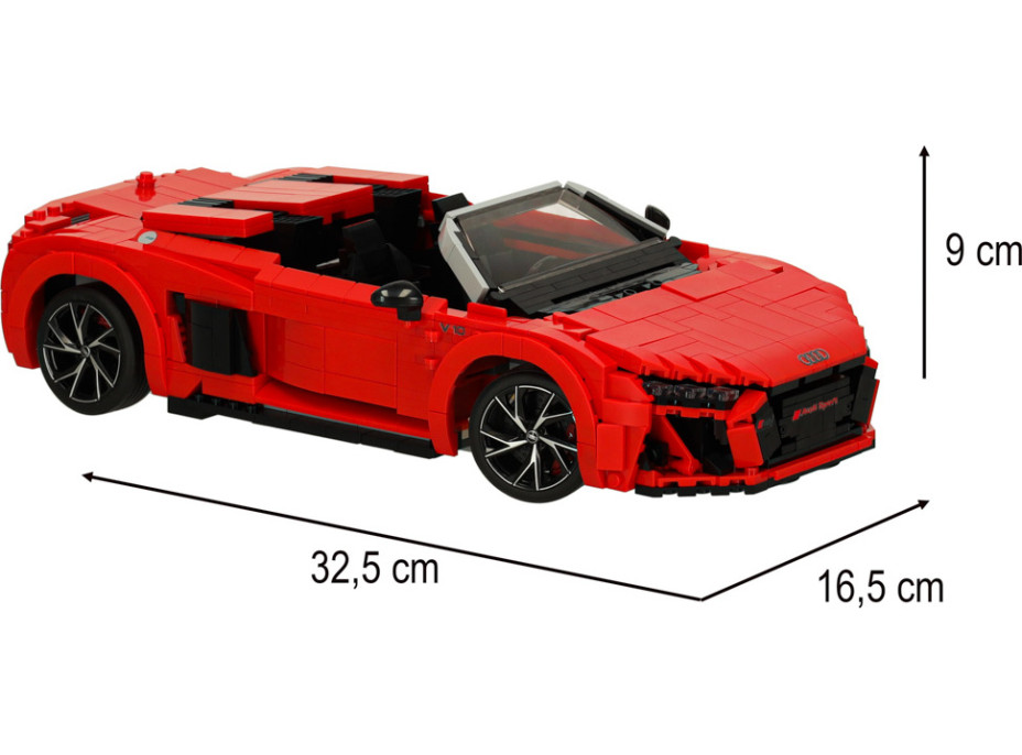 Stavebnica Rastar 93800 AUDI R8 Spyder 1:14 - 1440 dielikov