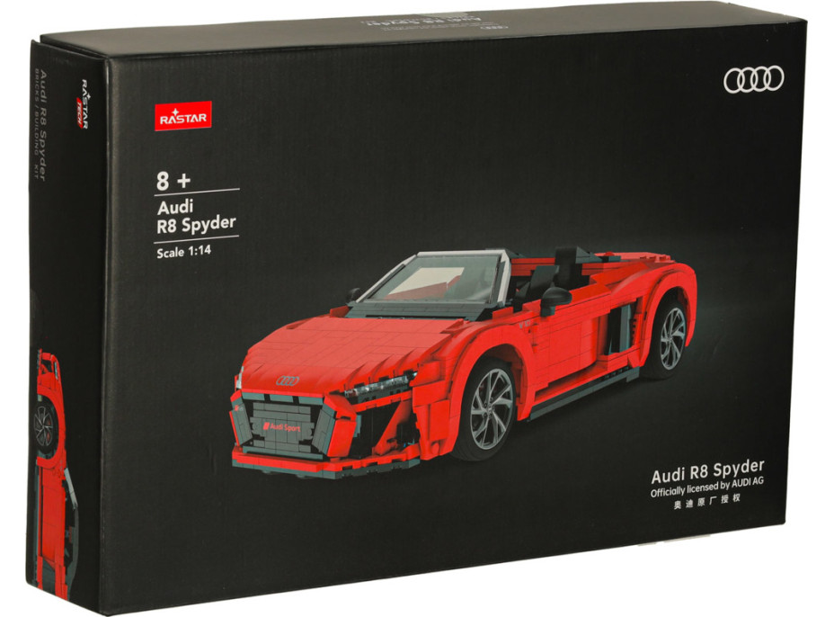 Stavebnica Rastar 93800 AUDI R8 Spyder 1:14 - 1440 dielikov