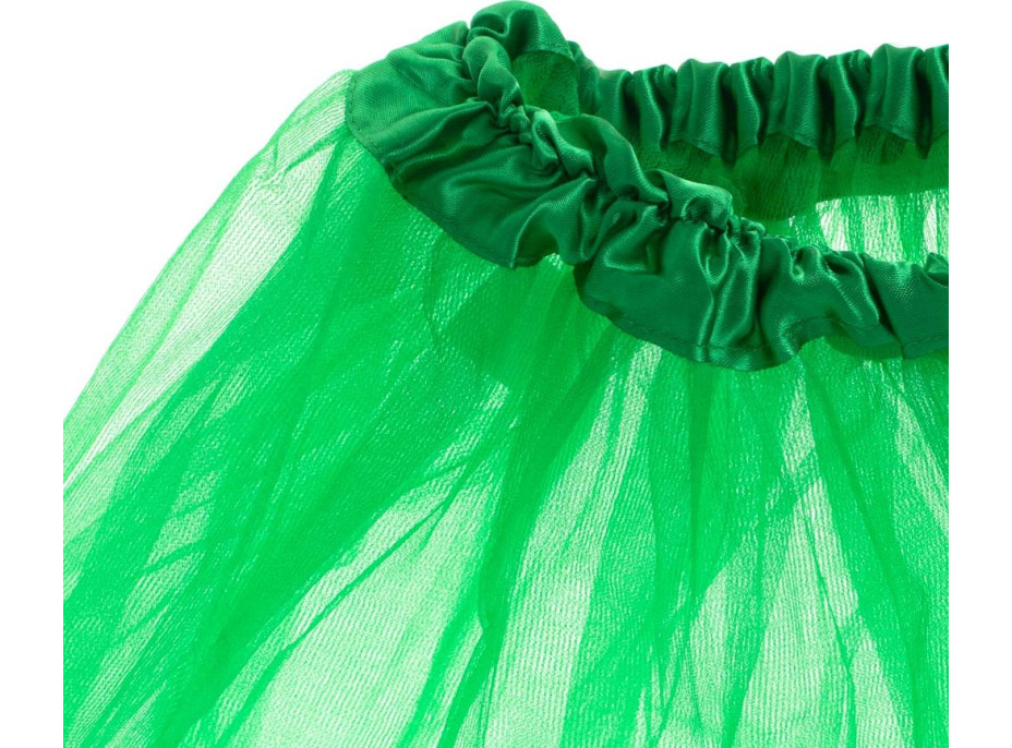 Tylová tutu sukňa - zelená
