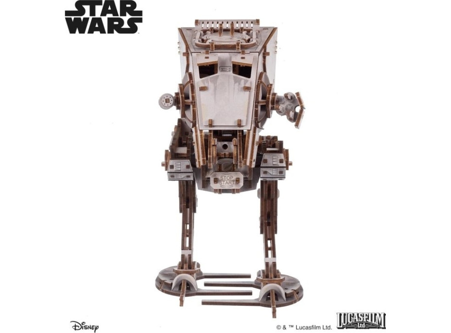 Ugears 3D drevená mechanická skladačka Star Wars AT-ST kráčadlo