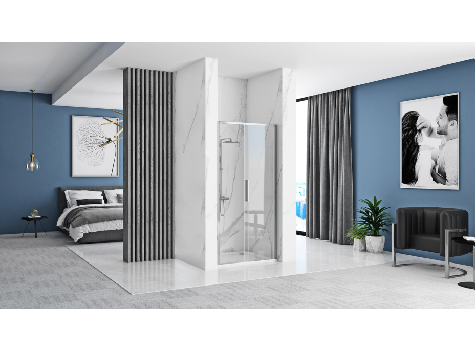 Sprchové dvere MAXMAX Rea RAPID slide 150 cm - chróm