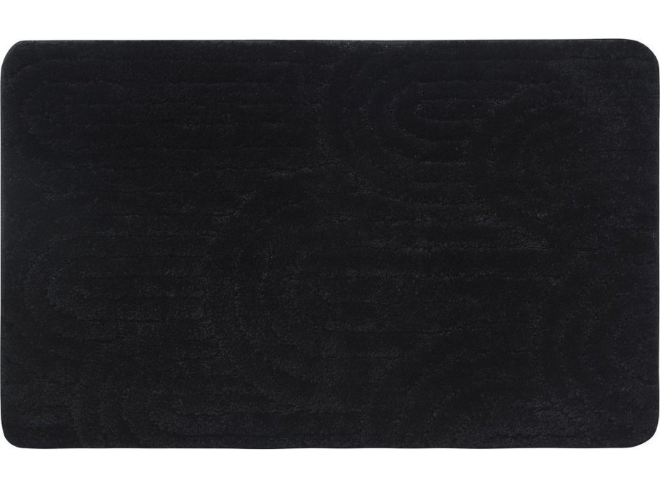 Aqualine RIST kúpeľňová predložka, 50x80cm, 100% polyester, protišmyk, čierna NI8591 Aqualine RIST kúpeľňová predložka, 50x80cm, 100% polyester, protišmyk, čierna NI8591