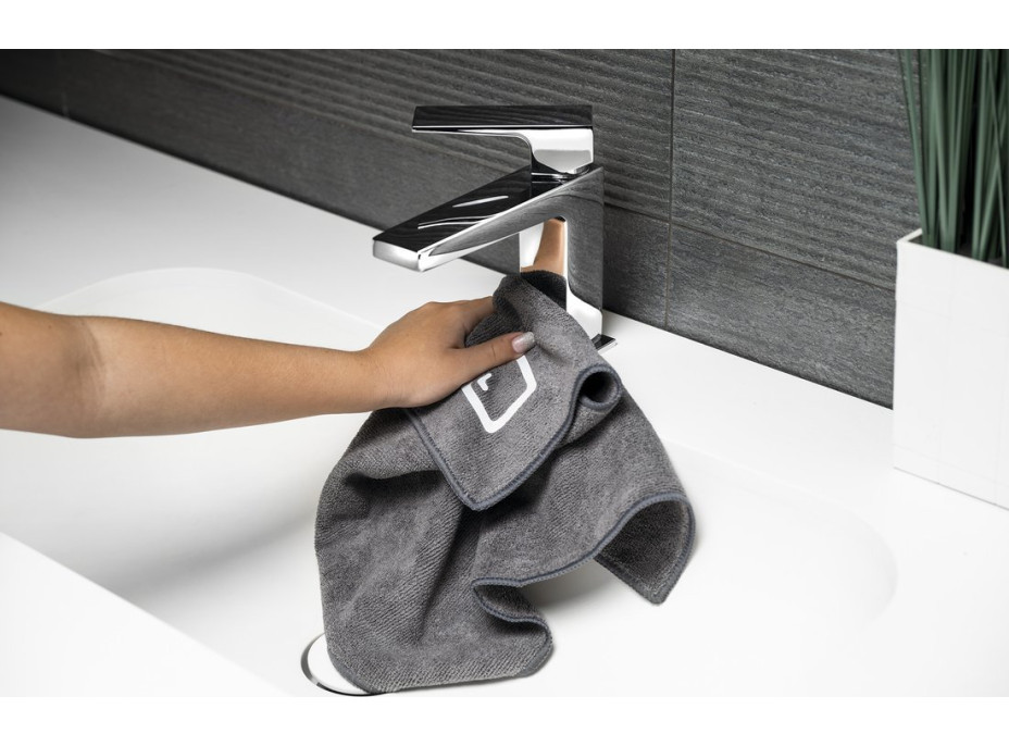 Sapho SAPHO mikrohandrička 40x40cm, šedá MIK01