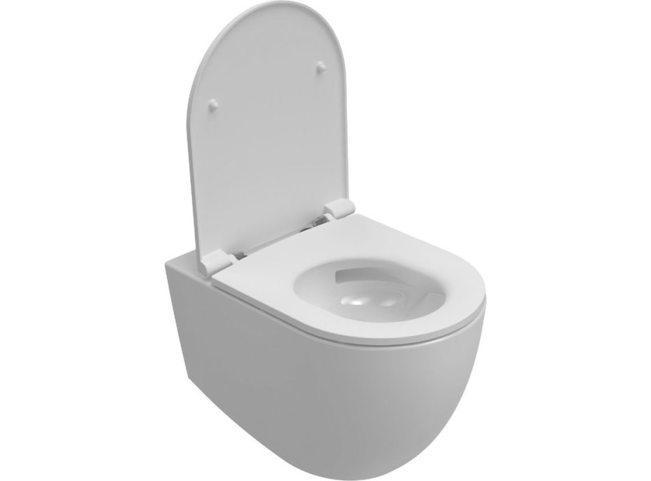 Isvea INFINITY závesná WC misa, Vortex Rimless, 36, 5x53cm, biela 10NF02003