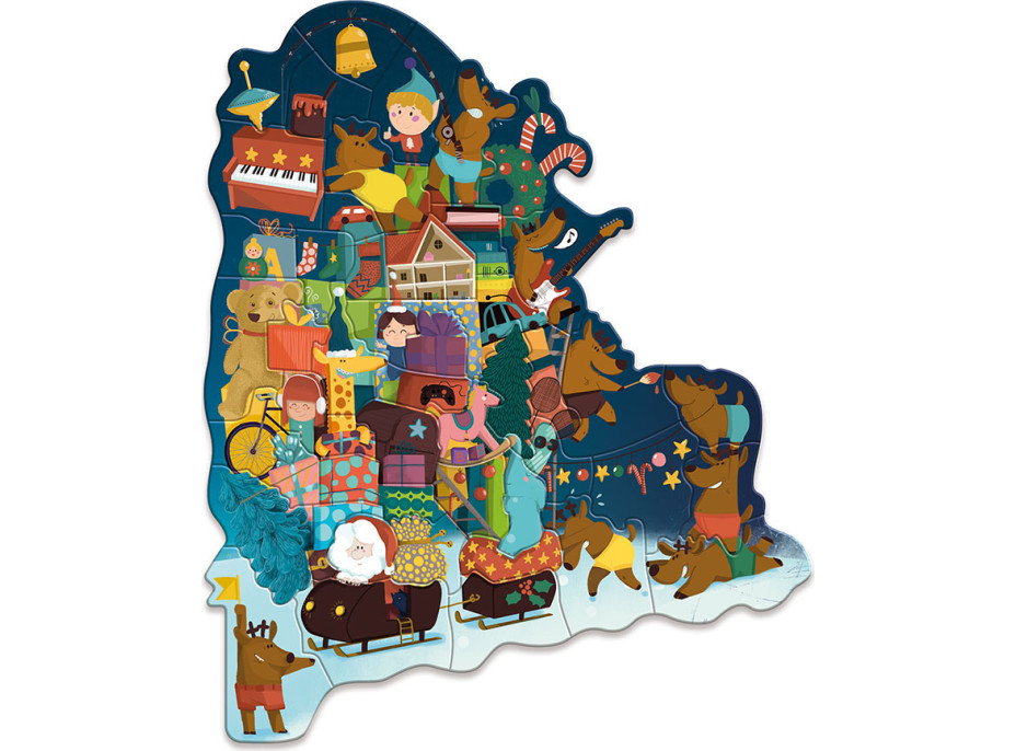 Vilac Adventný kalendár magnetické puzzle