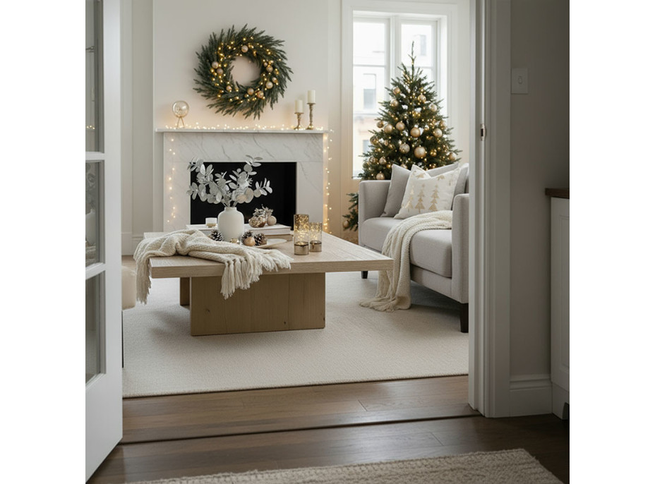 Solight sada dvoch vianočných LED svetielok, 15/20cm, 30x LED, AA batéria