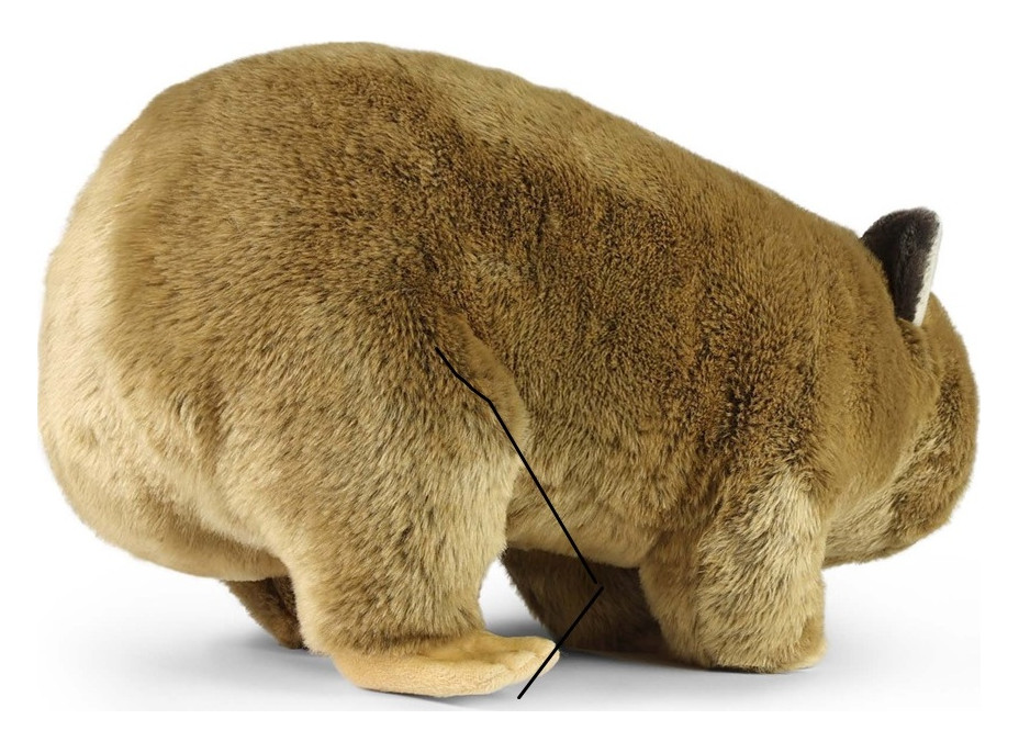 Rappa Veľký plyšový vombat 57 cm