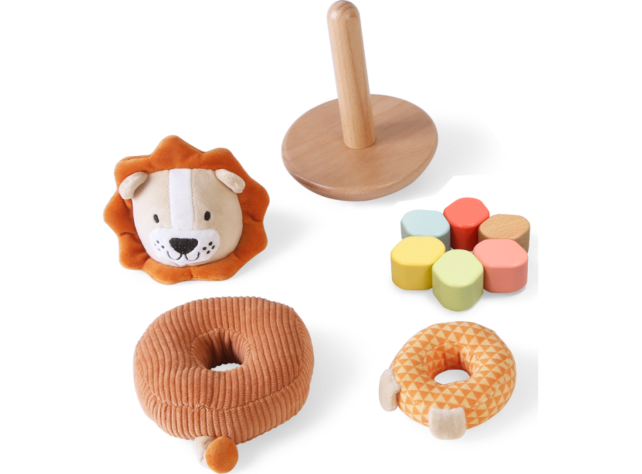 2Kids Toys Nasadzovacie krúžky Levíček