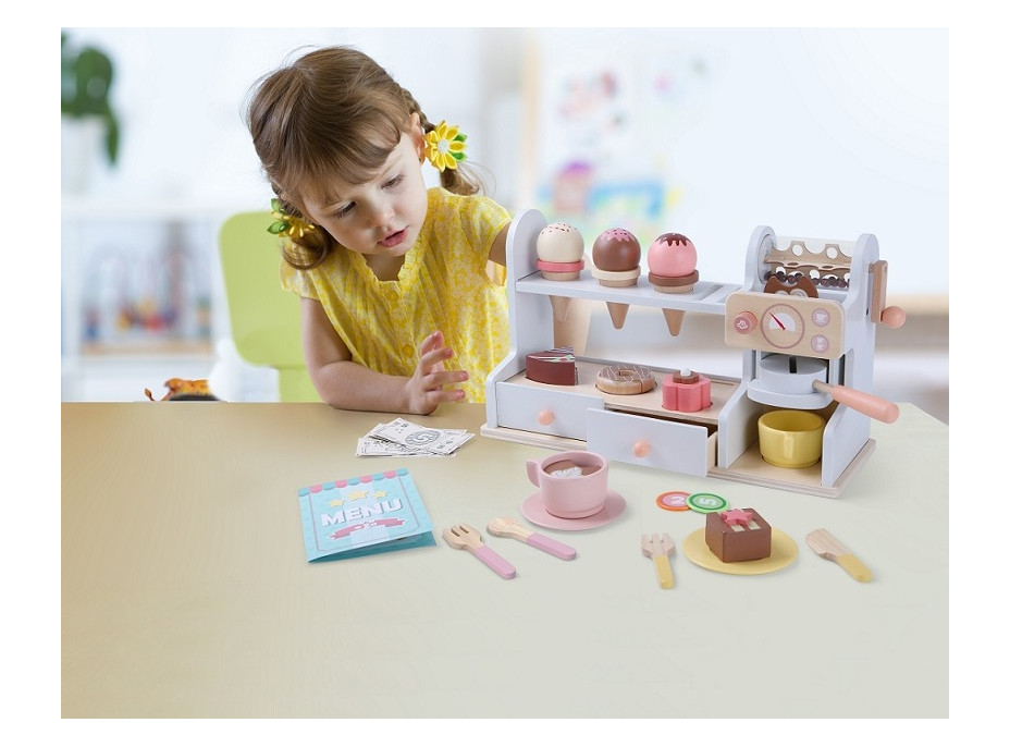 2Kids Toys Drevená cukráreň 2 v 1