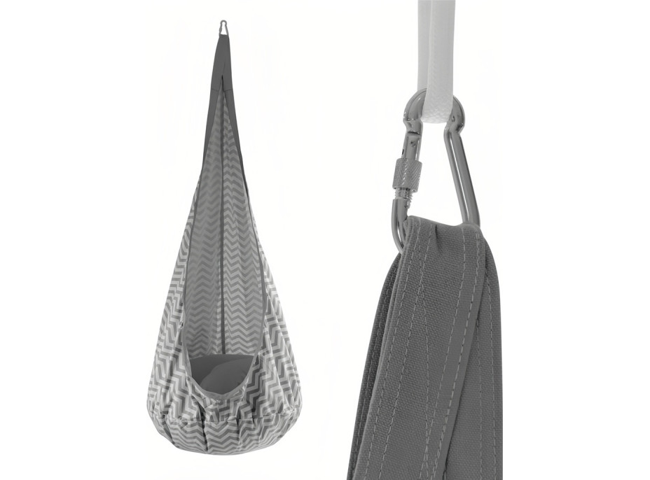 2Kids Toys Závesný hojdací vak šedý