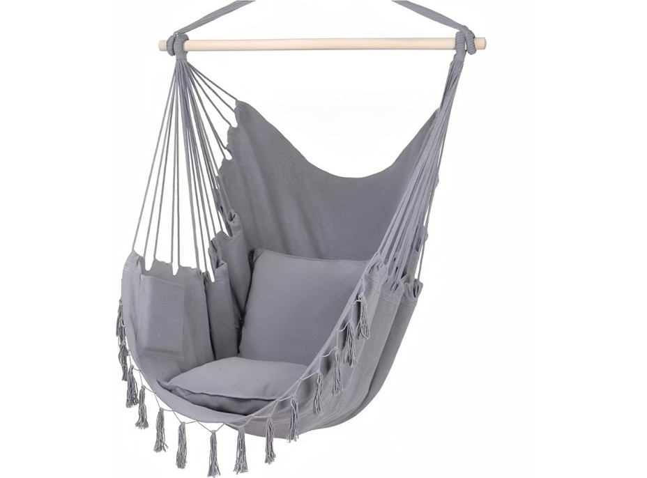 2Kids Toys Závesné hojdacie kreslo šedé