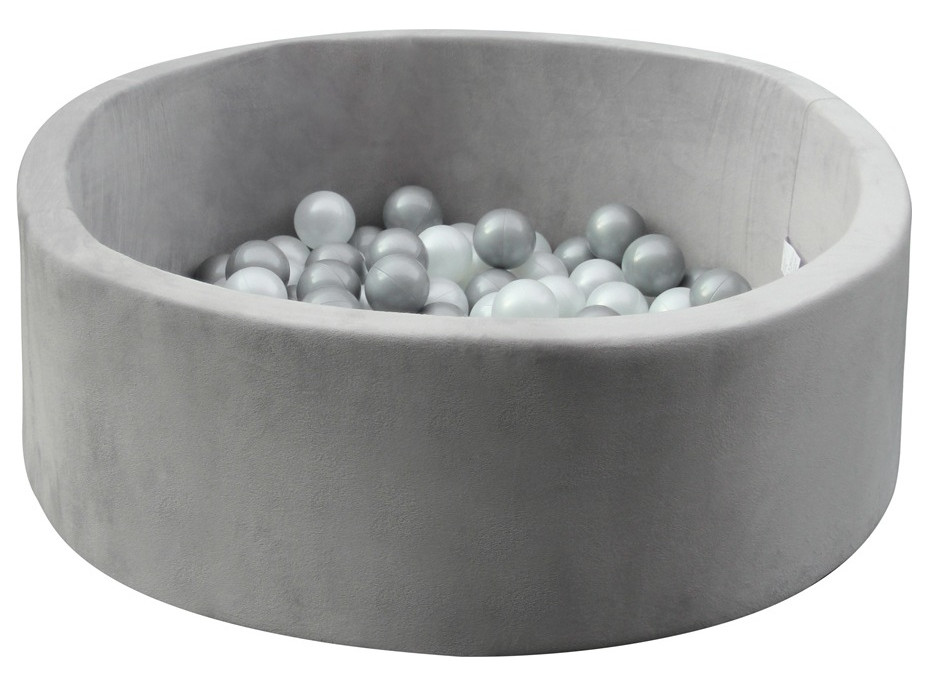 2Kids Toys Guľôčkový bazén sivý