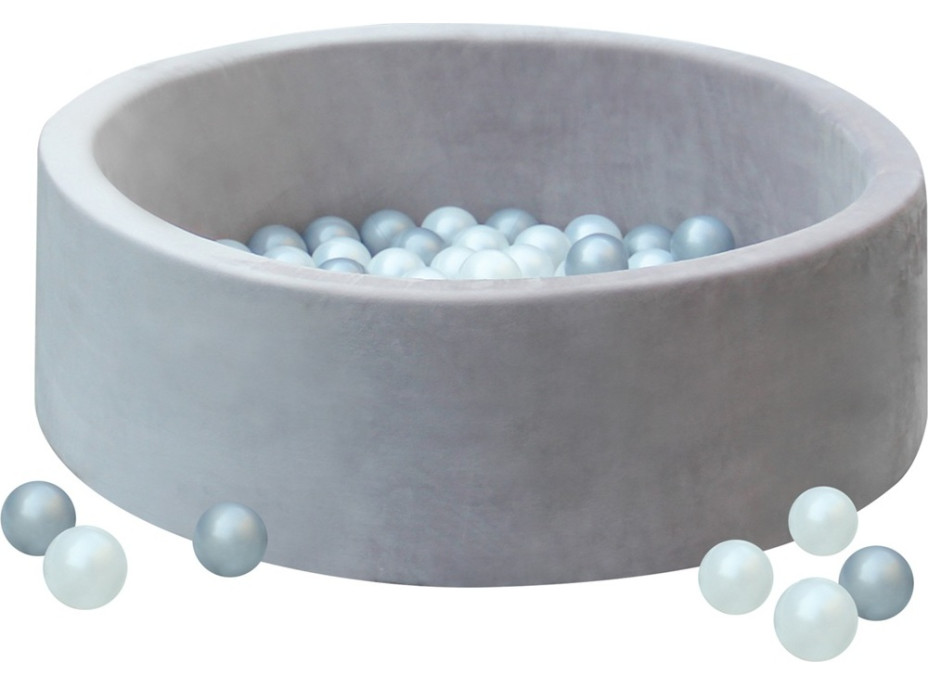 2Kids Toys Guľôčkový bazén sivý